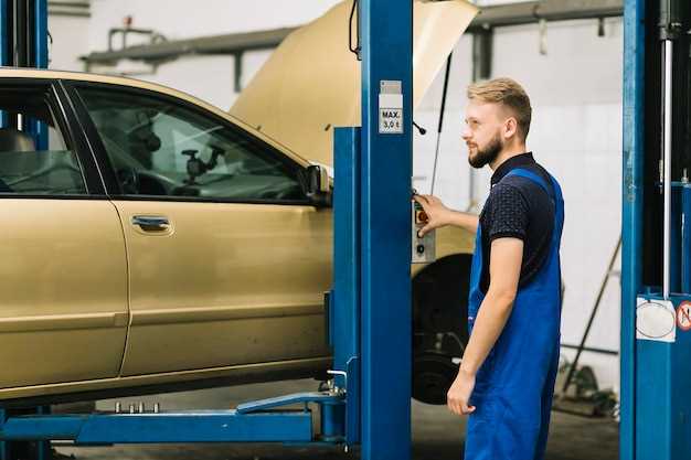 Подъем и закрепление автомобиля для удобства работы